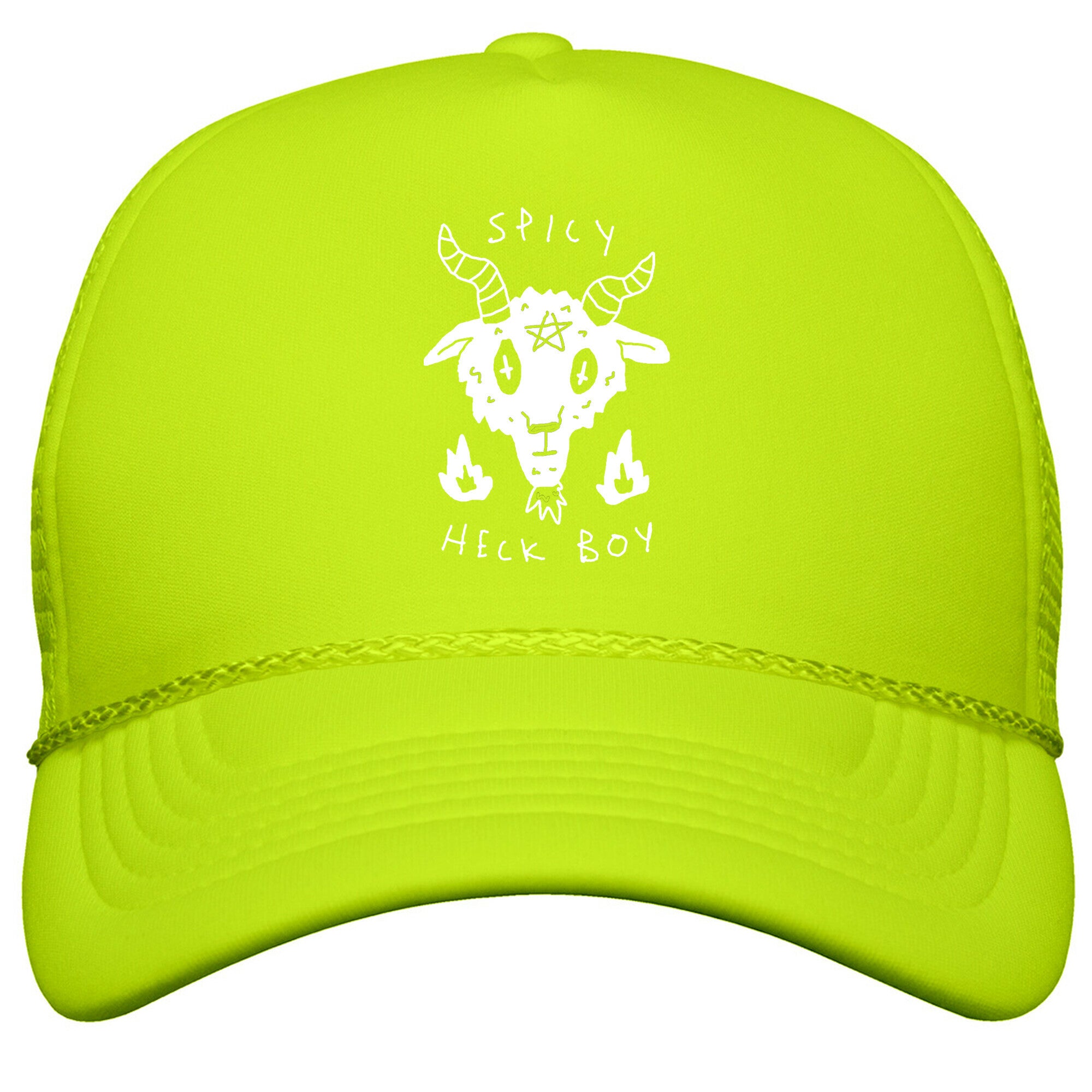 Spicy Heck Boy Satan Snapback Trucker Hat